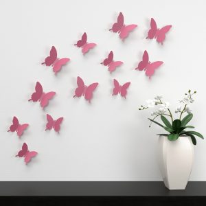 butterfly, wall, decoration